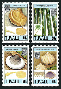 Тувалу, 1988, Грибы, 4 марки